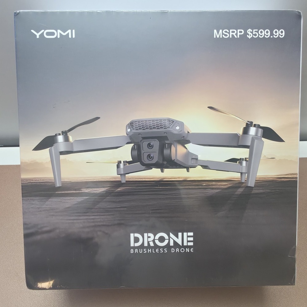 YOMI Brushless Drone With 4K Camera Silver Sealed NIB